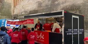 Food truck manned by people with autism feeds the homeless in St. Peter’s Square