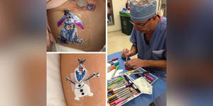 A surgeon turns bandages into little works of art — and kids love it!