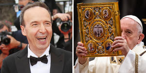Pope Francis joins actor Roberto Benigni in Easter TV special on the Gospels