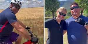 Ex-jogador Ronaldo faz Caminho de Santiago de Compostela com a esposa