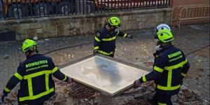Image of a saint remains intact after school chapel collapses
