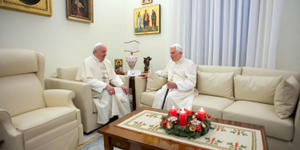 “So noble, so kind”: Pope Francis thanks God for gift of Benedict XVI
