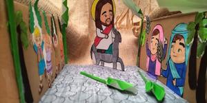 Manualidad para preparar el Domingo de Ramos con los niños