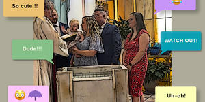 Baby makes his own baptism most memorable!