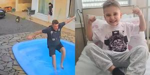 Menino se afoga em piscina, perde sinais vitais e reage após ser batizado