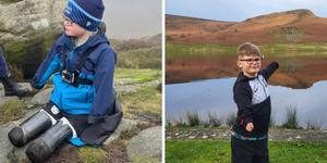 Deček brez rok in nog priplezal na goro in zbral več tisoč evrov za sebi podobne otroke