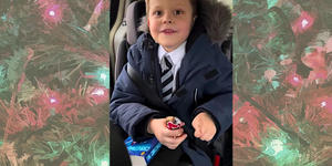 The ecstatic response a boy has to his unusual role in the Nativity