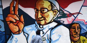 El Papa Francisco ¡en el graffiti! (Imágenes)