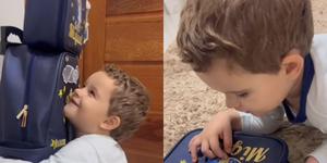 Miguel, de 5 años, ¡está decidido a llevar a la Virgen al colegio!