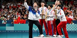 JO de Paris 2024 : le podium de la paix revient au ping pong !