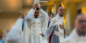 The joyous way the Lebanese welcome a newly-ordained priest