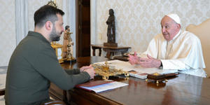 Ukraine’s Zelensky makes 4th visit to Pope Francis