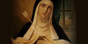 ¿A quién vio santa Teresa de Ávila al llegar al cielo?