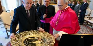 From St. Augustine’s homeland, president visits Pope