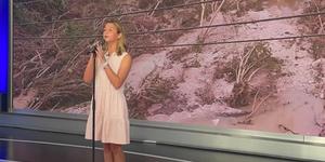 Camp Mystic survivor sings on TV – and meets music star
