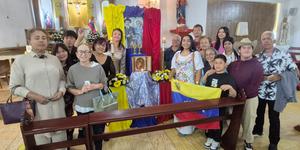 Venezolanos en México reunidos para celebrar a dos santos