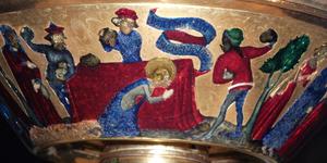This saint was killed for praying at her sister’s grave