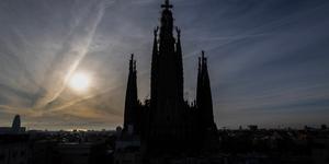 Incredible to see!: Cross finally appears over Sagrada Família