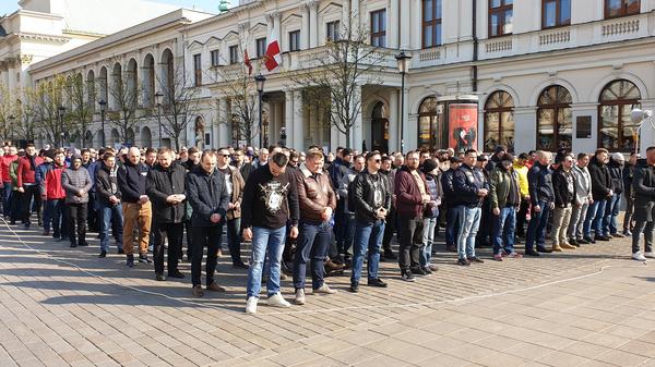 MAN,ROSARY,WARSAW,POLAND