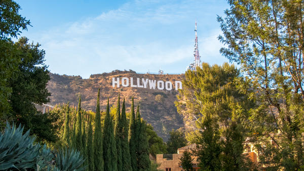 Vue sur le Panneau Hollywood Sign