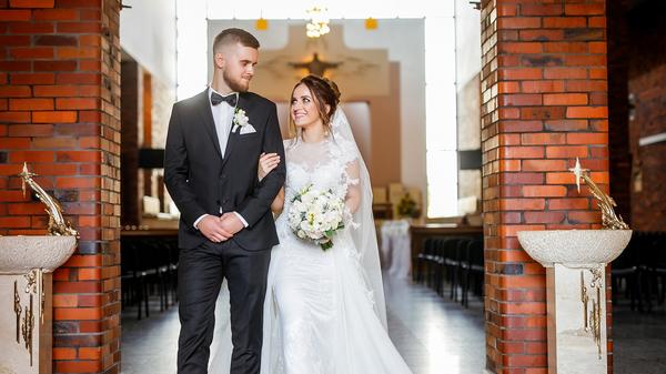 Catholic Couple just married