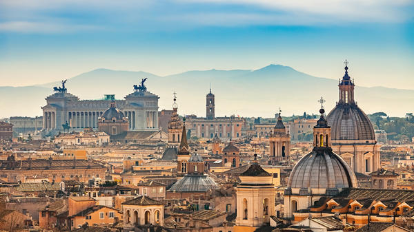 Vista aérea de Roma