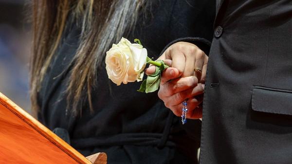 funeral victimas del accidente de trenes, discurso de Liliana Sáenz