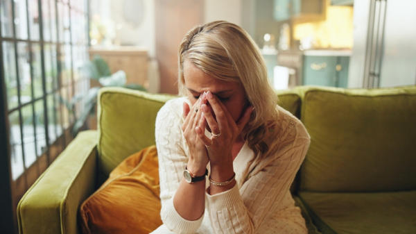 woman crying