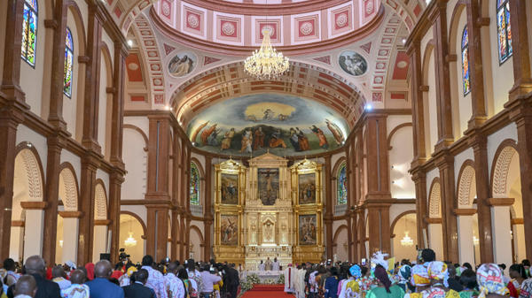 pope-leo-xiv-holy-mass-basilica-immaculate-conception-mongomo -africa