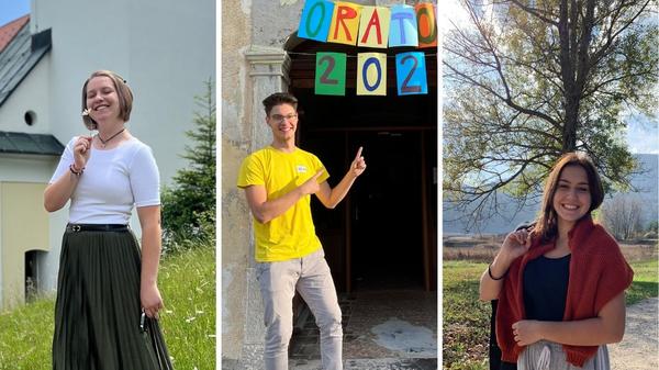 voditelji oratorijev po Slovenijie; Nika, Urban in Ema