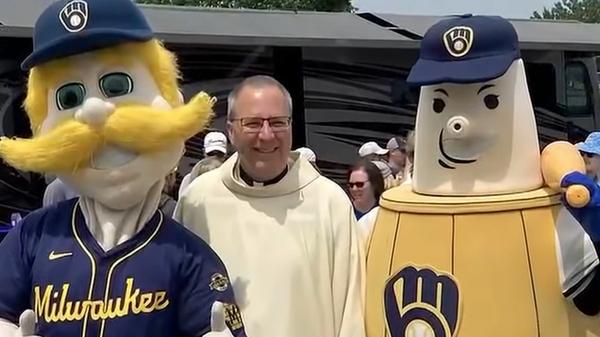 Father Jerry Herda Milwaukee Brewers Baseball