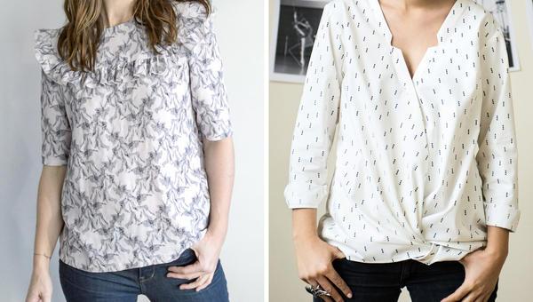 Blouses à coudre pour le printemps