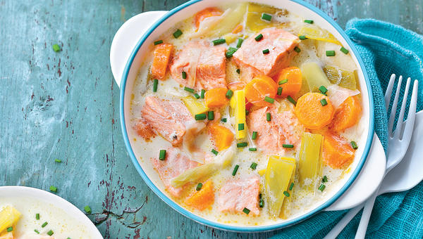 Blanquette de saumon facile