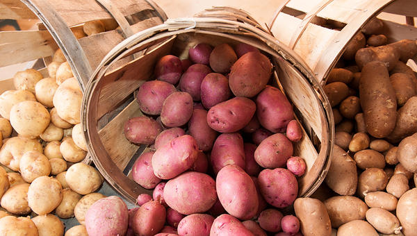 Potatoes in Baskets