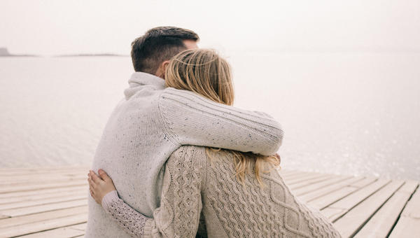 couple hugging