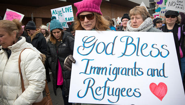 GOD BLESS IMMIGRANTS REFUGEES