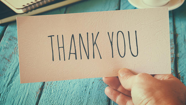 KARTKA Z NAPISEM "THANK YOU"
