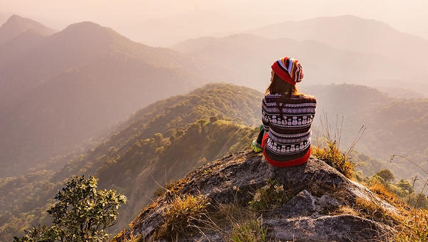 woman mountain