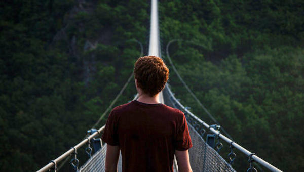 Man on Bridge