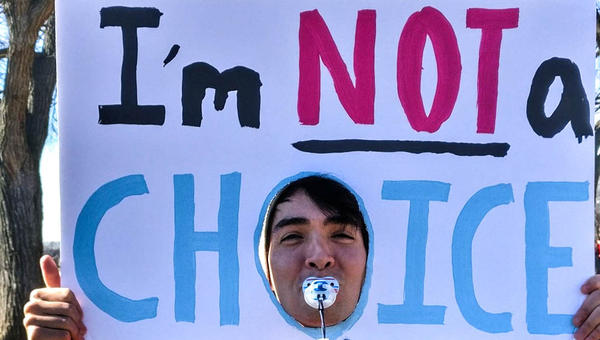 MARCH FOR LIFE SIGN