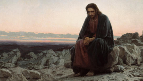 Jesus passa 40 dias no deserto