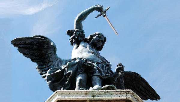 ST MICHAEL,ARCHANGEL,STATUE