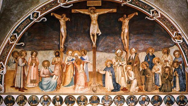 CRUCIFIXION WITH SAINTS