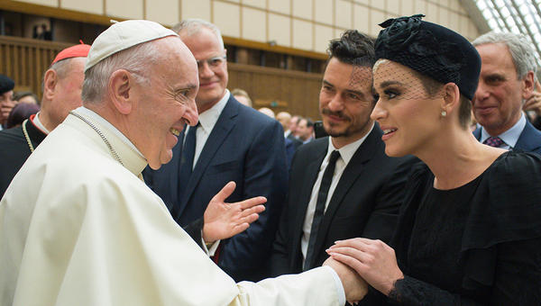 POPE FRANCIS KATY PERRY ORLANDO BLUM