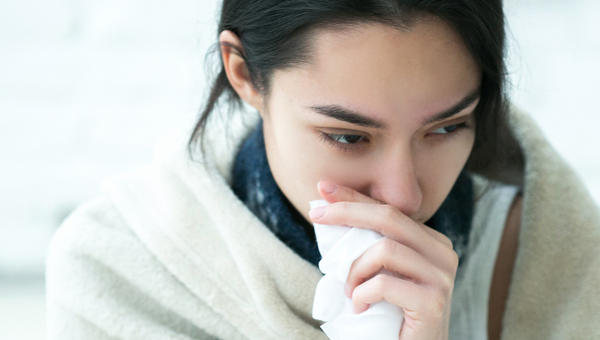 WOMAN,SICK,FLU