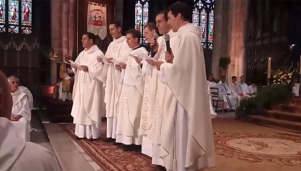 PRIESTS,SINGING,ORDINATION