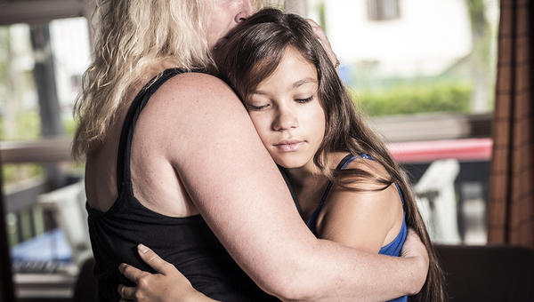 COMFORTING DAUGHTER