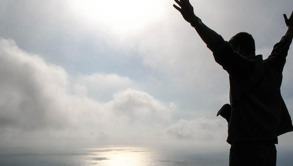 YOUNG MAN,OCEAN,SUN
