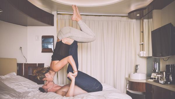 COUPLE IN BEDROOM
