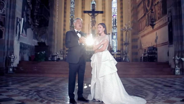 ANDREA BOCELLI,AIDA GARIFULINA